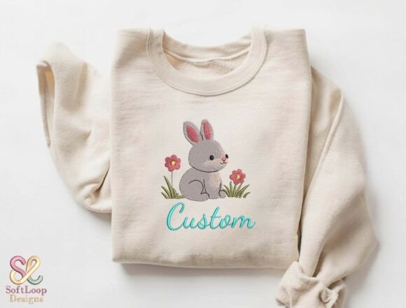 Adorable Bunny Embroidery for Seasonal Gifts