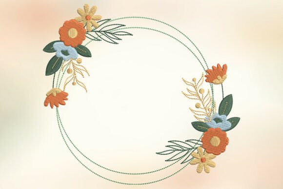Asymmetric Autumn Botanical Frame: A Charming Touch