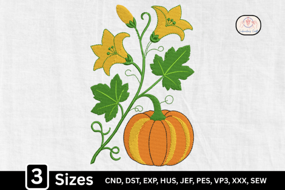 Charming Autumn Fall Harvest Pumpkin Design