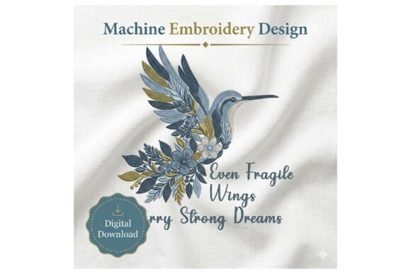 Elegant Hummingbird Floral Quote for Holiday Gifts