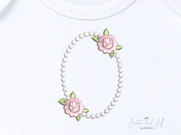 Elegant Pearl Dot Rose Frame for Gifts