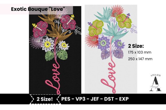 Exotic Flowers Bouquet Love: A Tropical Delight