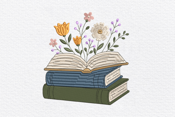 Floral Books Embroidery Design Review