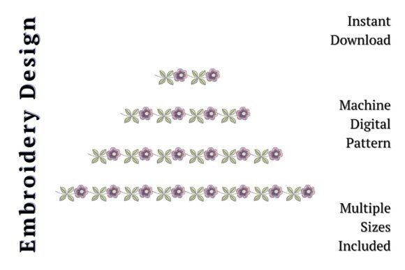 Floral Border Pansies: A Delicate and Elegant Design