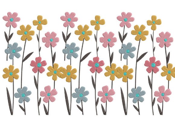 Pastel Wildflower Embroidery Design Review