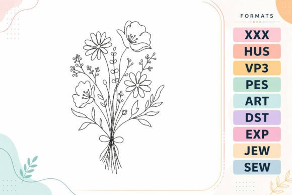 Wildflower Bouquet Floral: A Versatile Design